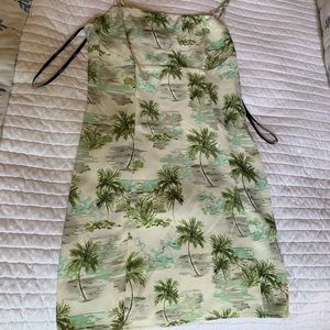 Tropical Satin Dress